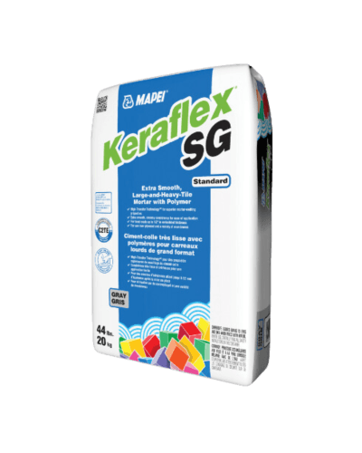 Mapei Keraflex SG Ciment-colle très lisse pour carreaux lourds de grand format, Gris - 44 lbs