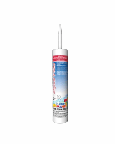 Mapei Mapesil T Plus Scellant silicone - #117 Blanc Pur - 299 ml