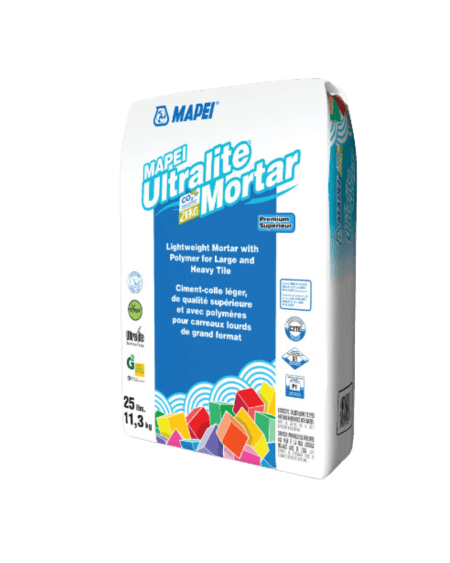 Mortier léger haut de gamme Mapei Ultralite avec polymère - 25 lbs