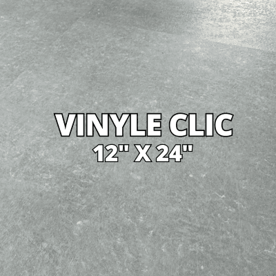 Revêtement de Sol Vinyle 12"x24" SPC Clic - 2,59 $/pi²