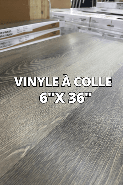 Revêtement Vinyle à Colle - 6"x 36" - 1.39$/pi²
