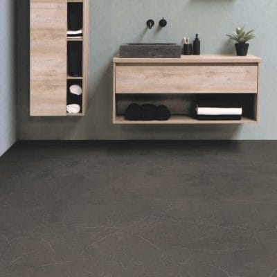 Couvre-Plancher | Feuille de Vinyle - gris foncé B0137