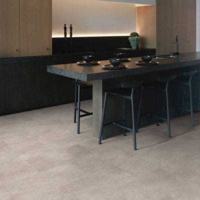 Couvre-Plancher | Feuille de Vinyle - Pavé gris pâle B0141