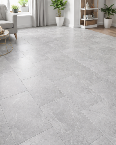 Plancher Vinyle Clic - Designer 10042 - 12"x24" SPC | Résistant & Imperméable | 2.59$/pi²