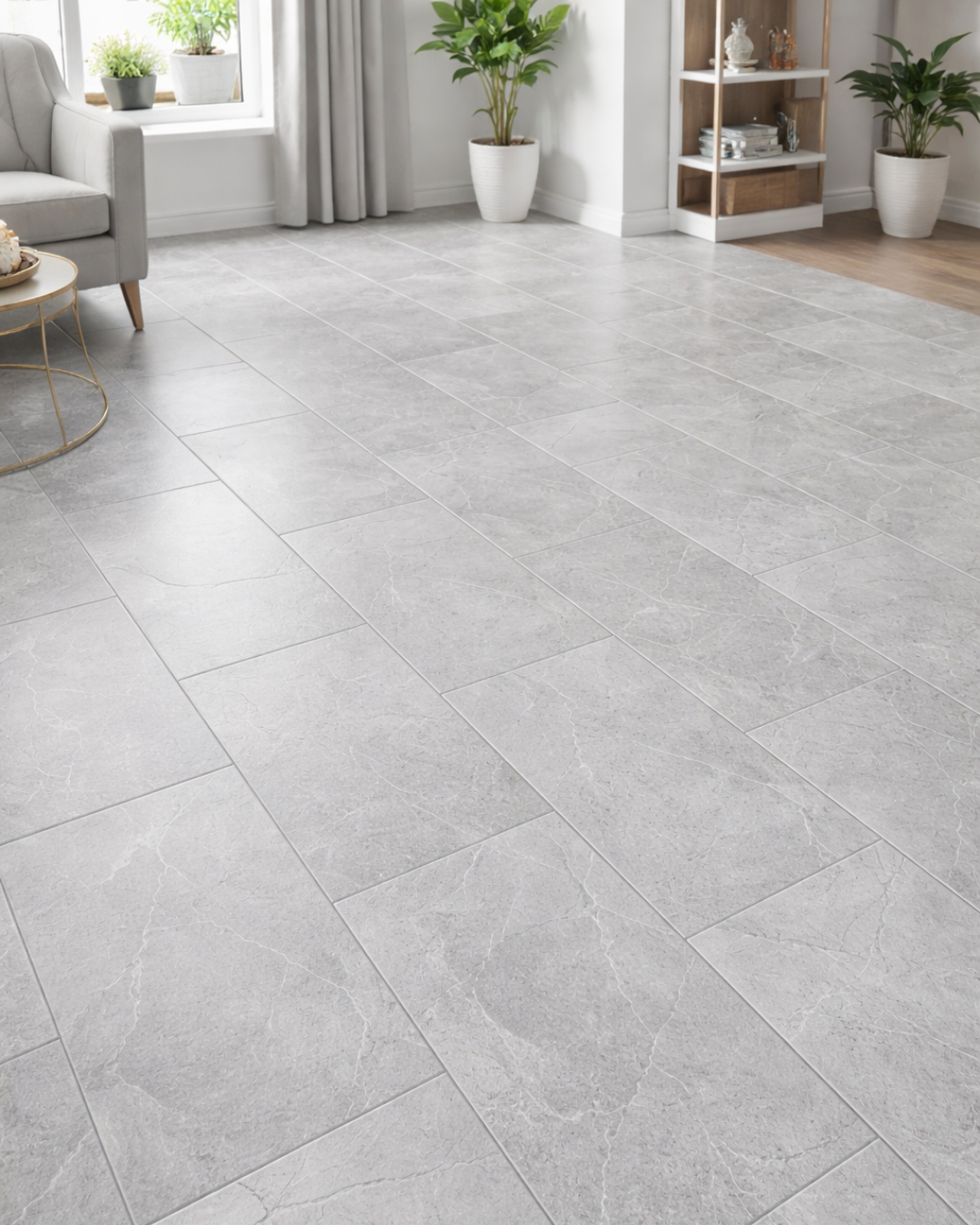 Plancher Vinyle Clic – Designer 10042 – 12″x24″ SPC | Résistant & Imperméable | 2.59$/pi²