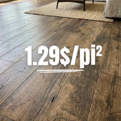 Plancher Vinyle SPC 6x48 Liquidation 1.29$/pi² - Aloft Flamed Oak – Canyon