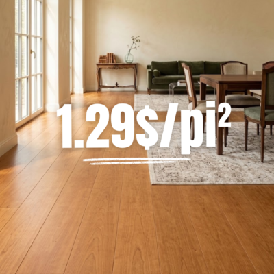 Plancher Vinyle SPC 6"x48" Liquidation à 1.29$/pi² - Aloft Jatoba Cayenne