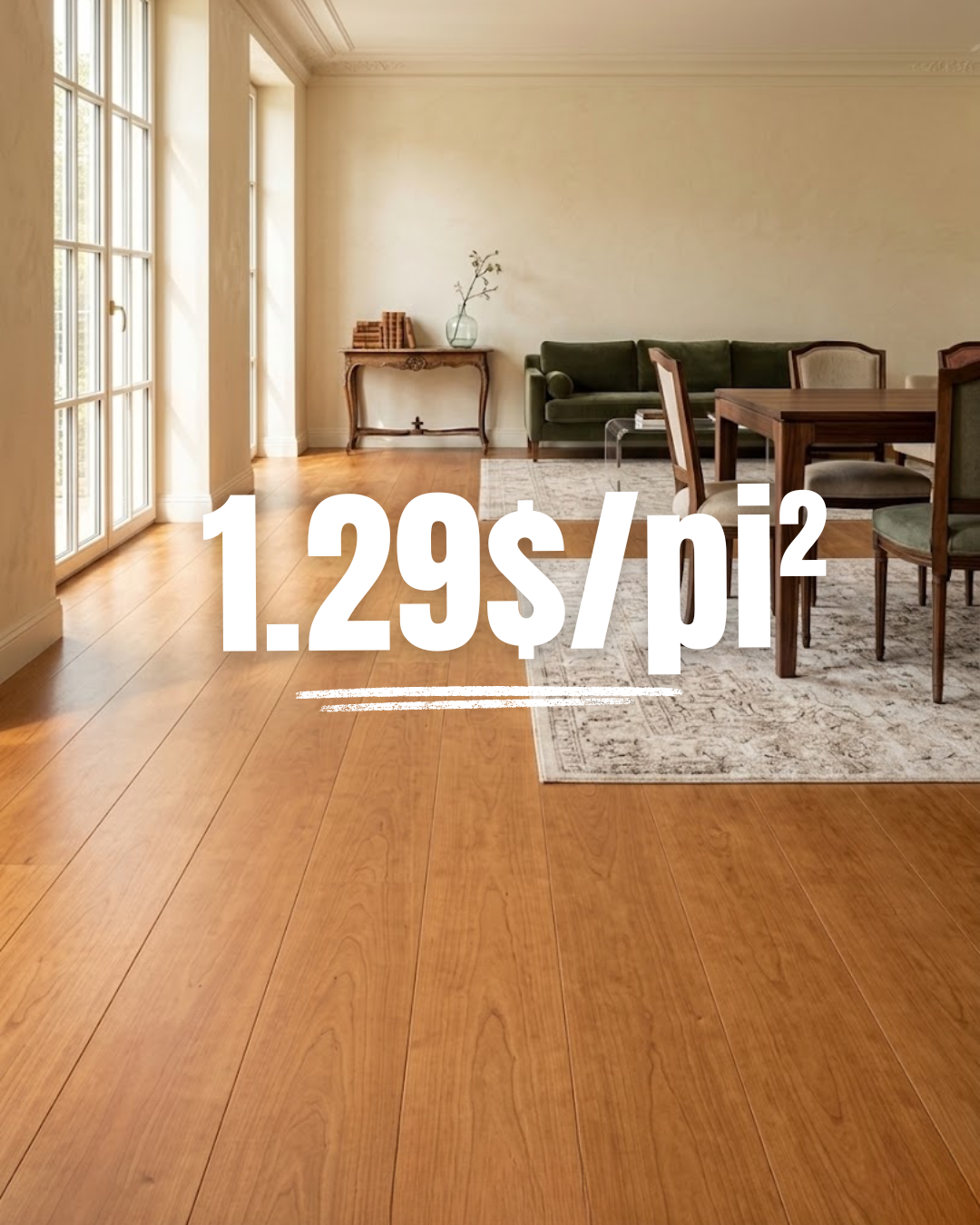Plancher Vinyle SPC 6″x48″ Liquidation à 1.29$/pi² – Aloft Jatoba Cayenne