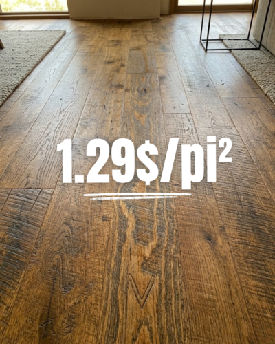 Plancher Vinyle SPC 6"x48" Liquidation 1.29$/pi² - Aloft Flamed Oak Canyon