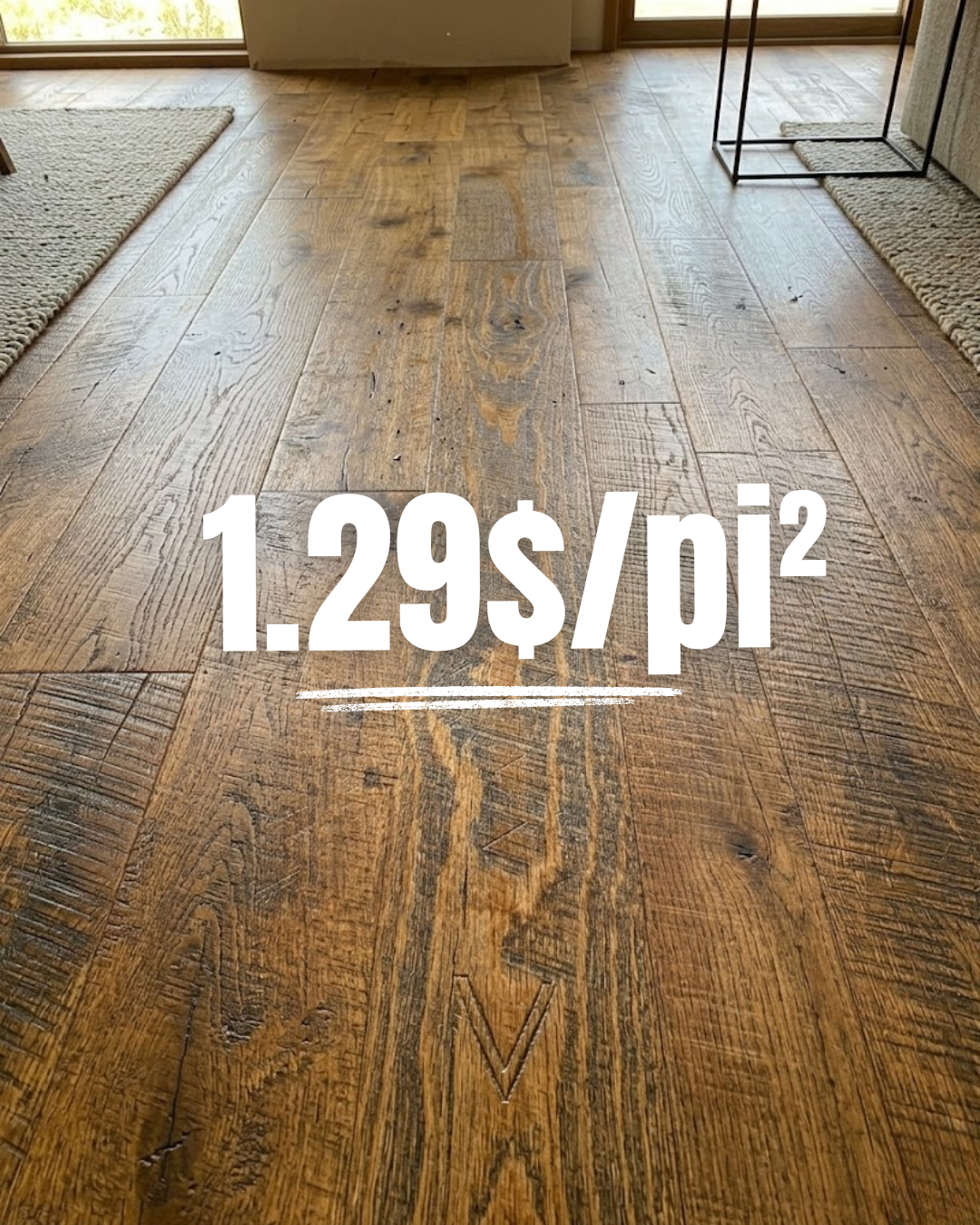 Plancher Vinyle SPC 6″x48″ Liquidation 1.29$/pi² – Aloft Flamed Oak Canyon