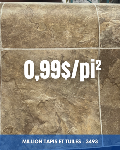 Liquidation Linoléum Prélart #3493– Vinyle en Rouleau 0,99$_pi² Linoléum Prélart #3493 – Vinyle en Rouleau 0.99$/pi²