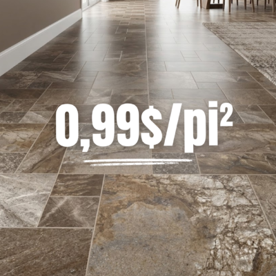 Linoléum Prélart #160 – Vinyle en Rouleau 0.99$/pi²