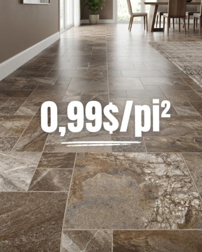 Linoléum Prélart #160 – Vinyle en Rouleau 0.99$/pi²