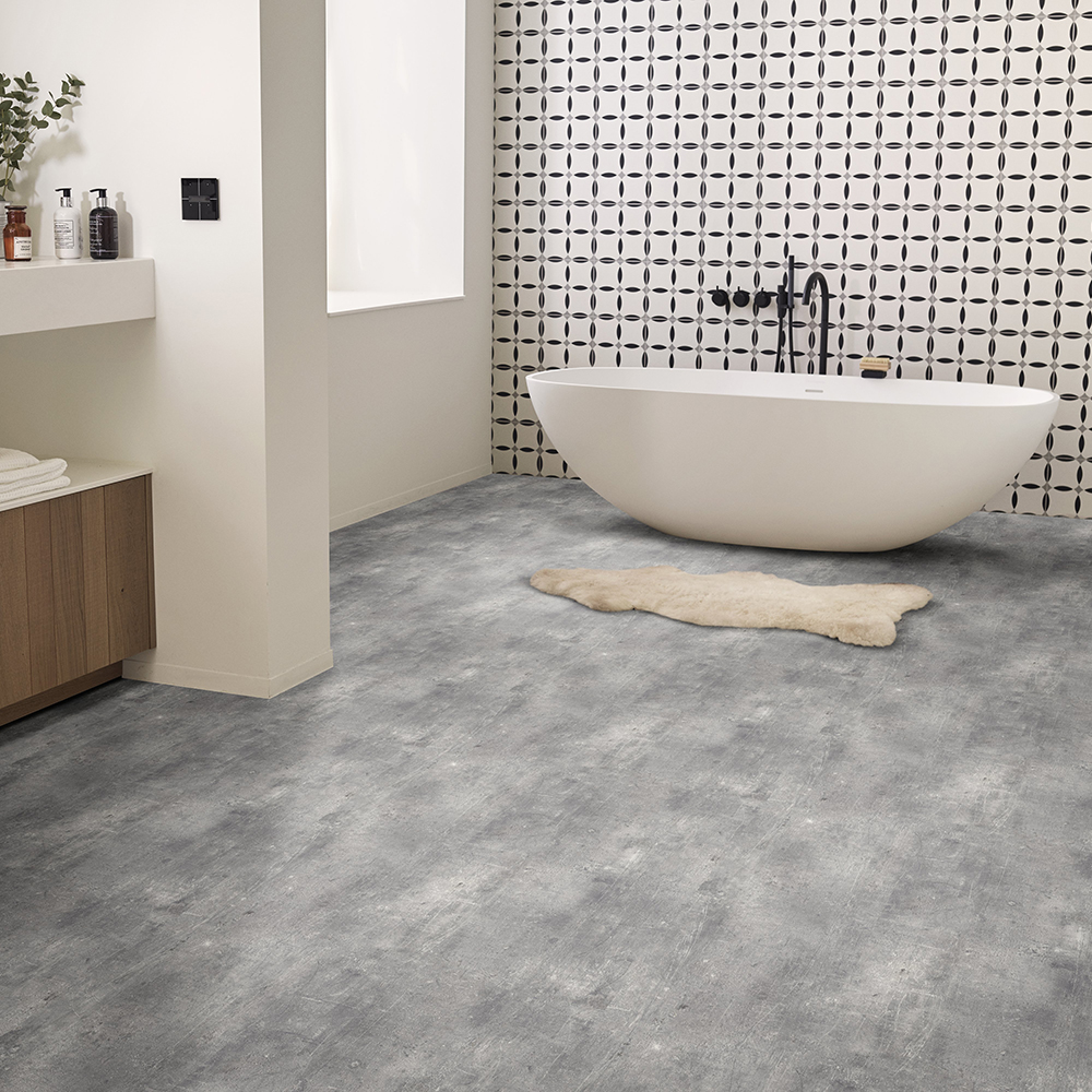 Couvre-Plancher | Feuille de Vinyle – Terrasse taupe B0133