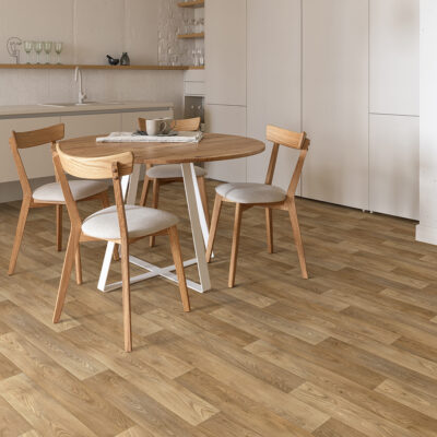 modern beige kitchen interior with kitchen accessories, loft sty Crespoint brun - B0121