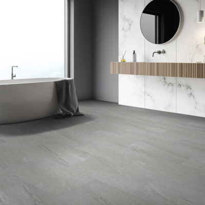 Corner,Of,Luxury,Bathroom,With,Gray,And,White,Marble,Walls, Bangkok - 2178