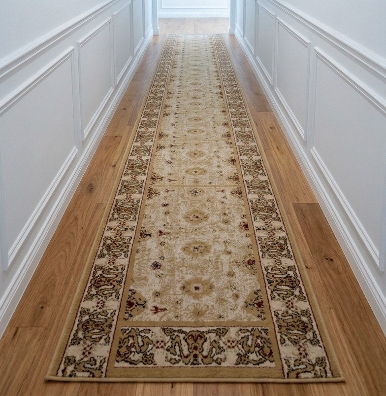 Tapis de passage Antique beige 27 po – coupé sur mesure