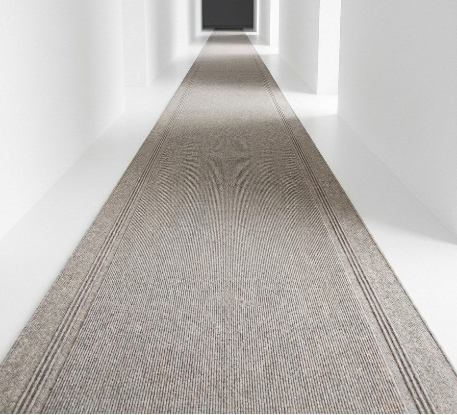 Tapis de passage Marathon gris-beige 27 po – coupé sur mesure