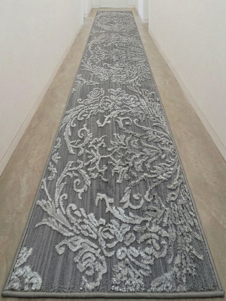 Tapis de passage Shine gris 27 po – coupé sur mesure